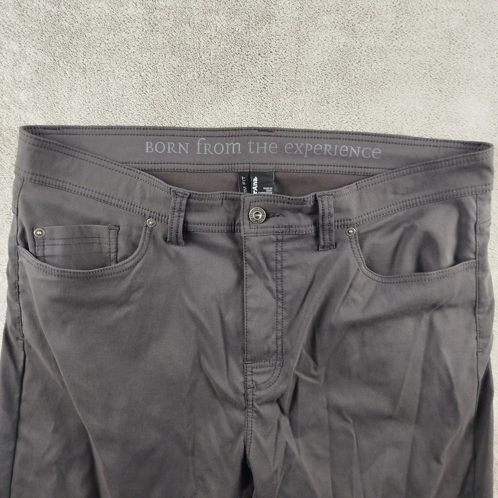 Prana‎ Brion Pants Men's 38x30 Slim Fit Chacoal Gray Hiking Gorpcore Climbing